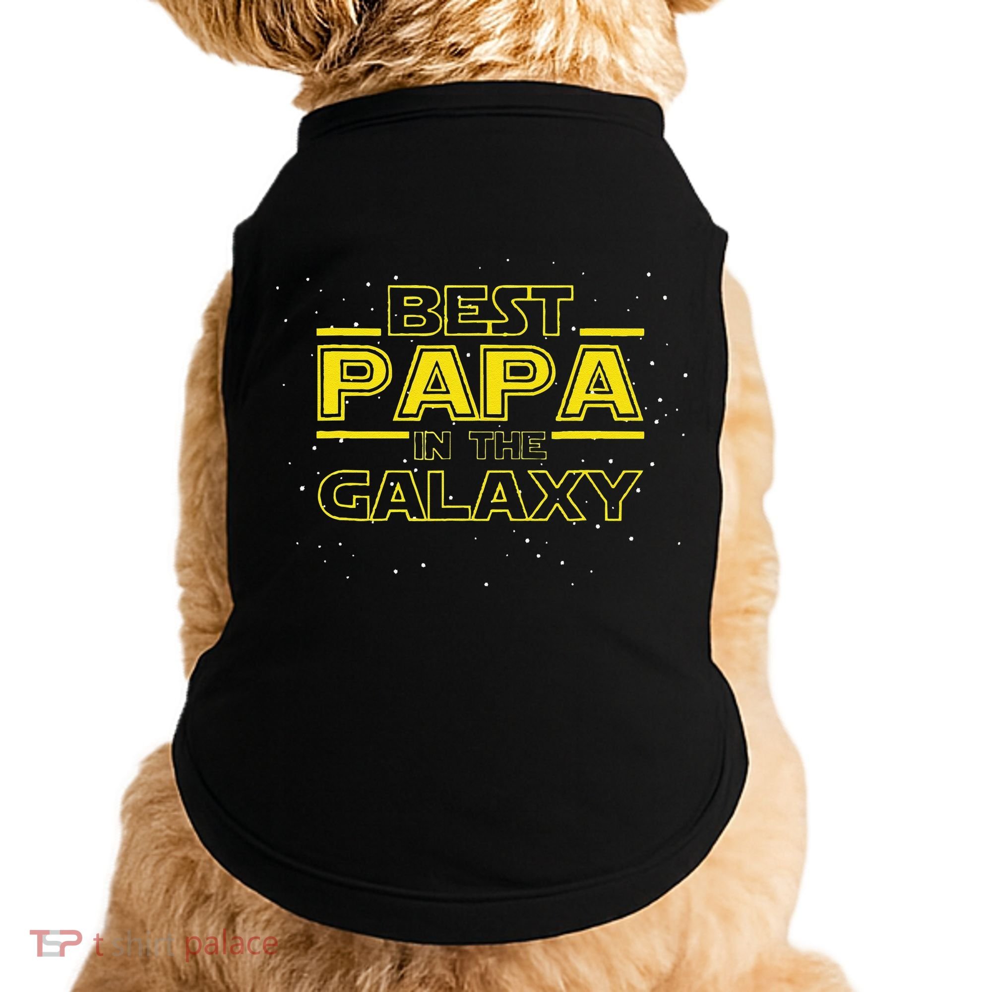 Grandpa Gift For Papa Best Papa In The Galaxy Doggie Tank