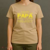 Grandpa Gift For Papa Best Papa In The Galaxy T-Shirt thumb 4