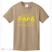 Grandpa Gift For Papa Best Papa In The Galaxy Kids T-Shirt thumb 0