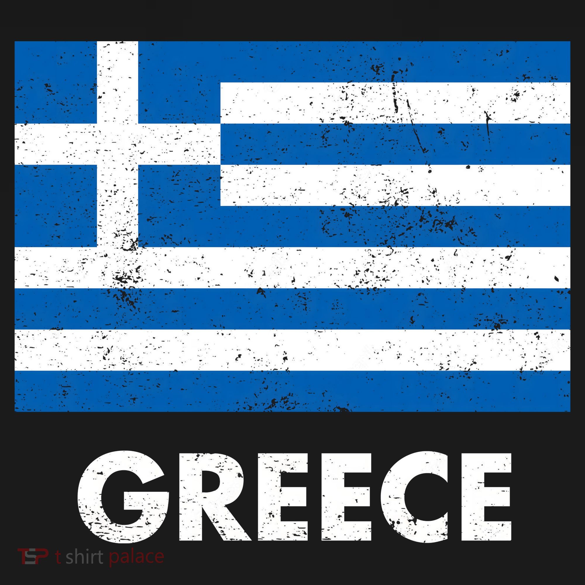 Greek Greece Flag Cool Gift USA-Made Doggie Bandana