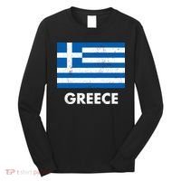 Greek Greece Flag Cool Gift Long Sleeve Shirt thumb 0