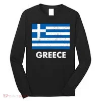 Greek Greece Flag Cool Gift Long Sleeve Shirt thumb 0
