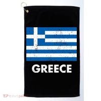 Greek Greece Flag Cool Gift Golf Towel thumb 0