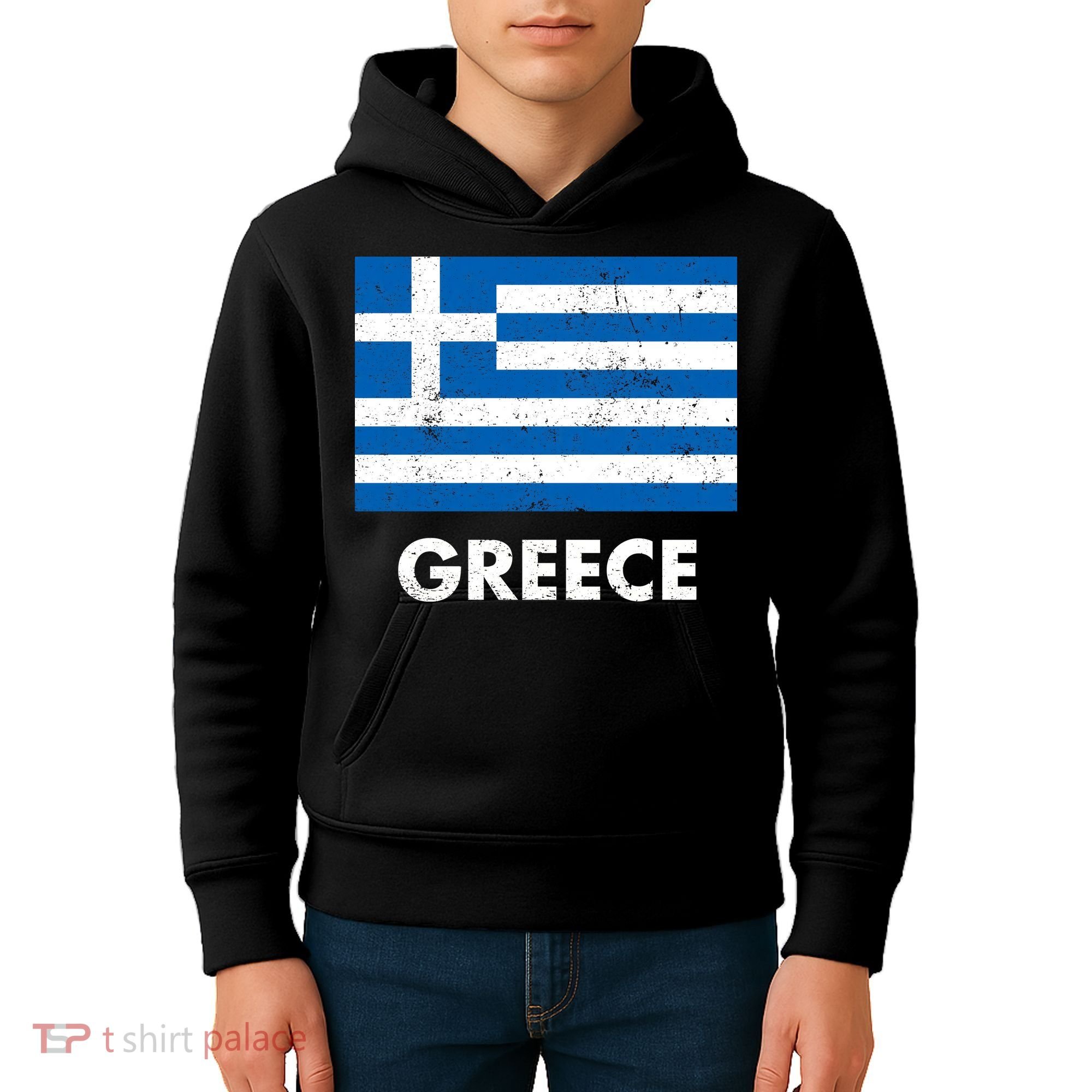 Greek Greece Flag Cool Gift Kids Hoodie