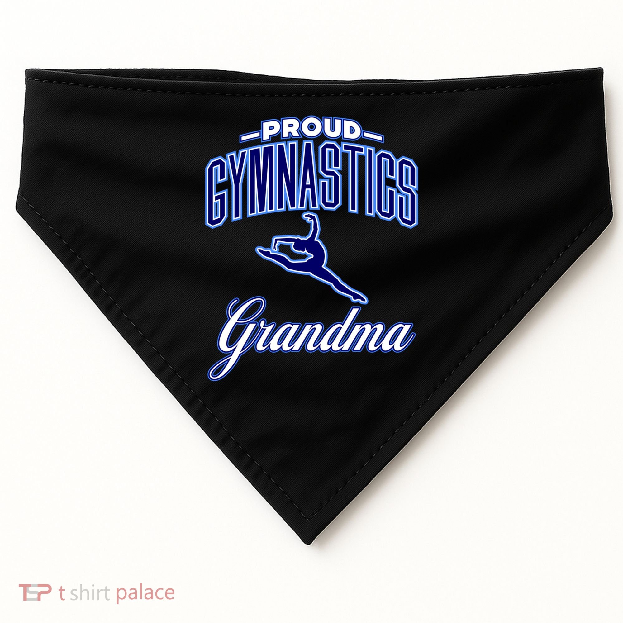 Gymnastics Grandma (Female Gymnast) Cool Gift USA-Made Doggie Bandana