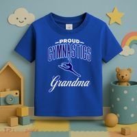 Gymnastics Grandma (Female Gymnast) Cool Gift Toddler T-Shirt thumb 3