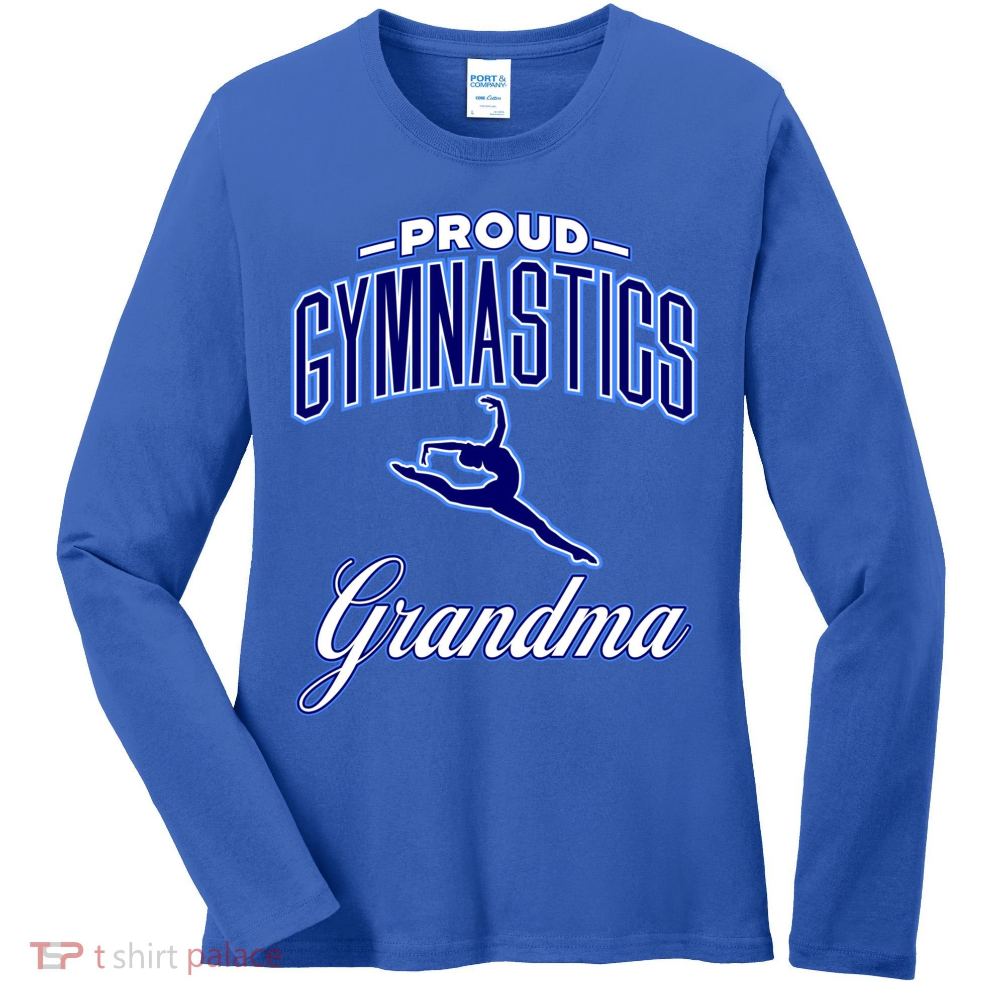 Gymnastics Grandma (Female Gymnast) Cool Gift Women's Long Sleeve Shirt