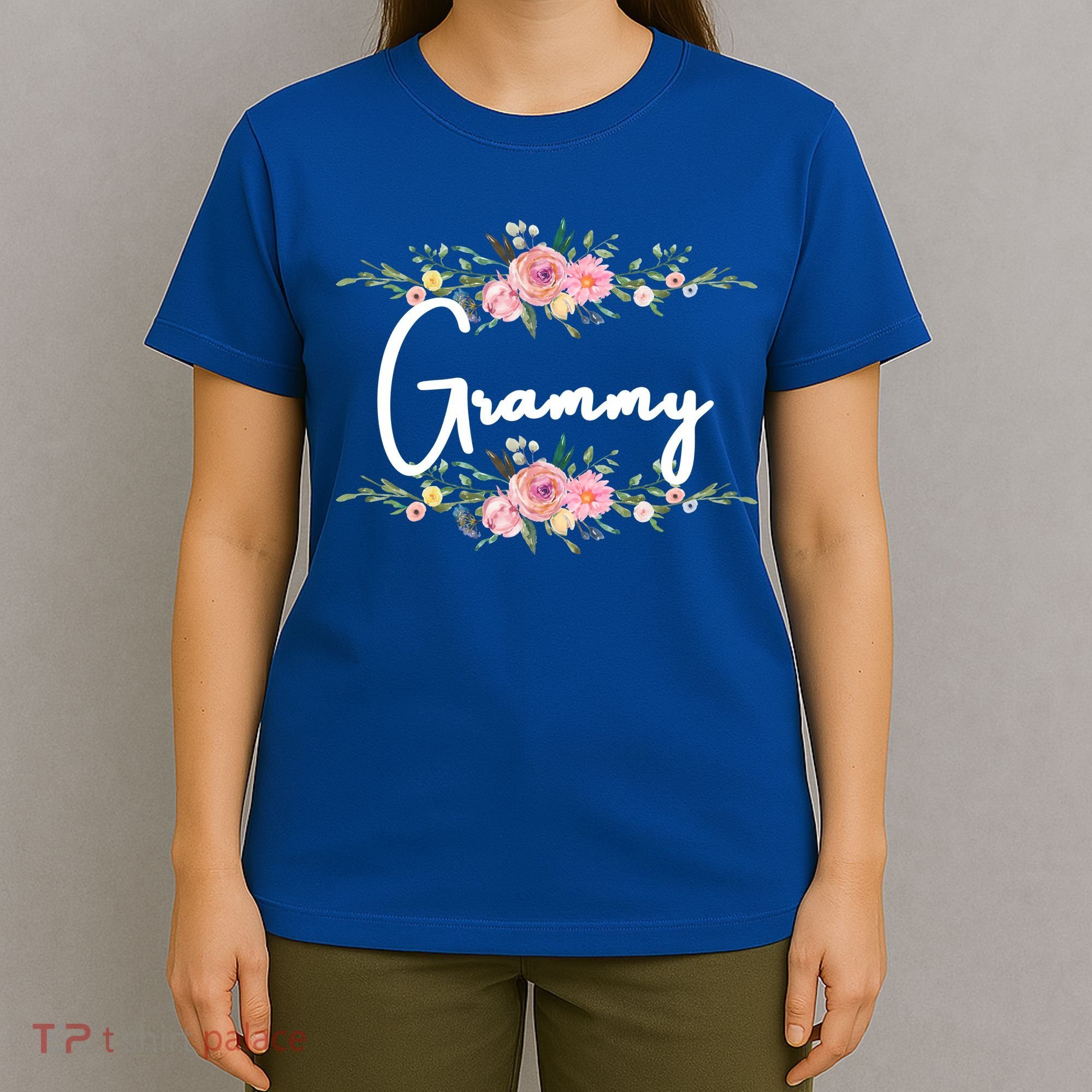 Grandmother Grammy Floral Cute Gift T-Shirt