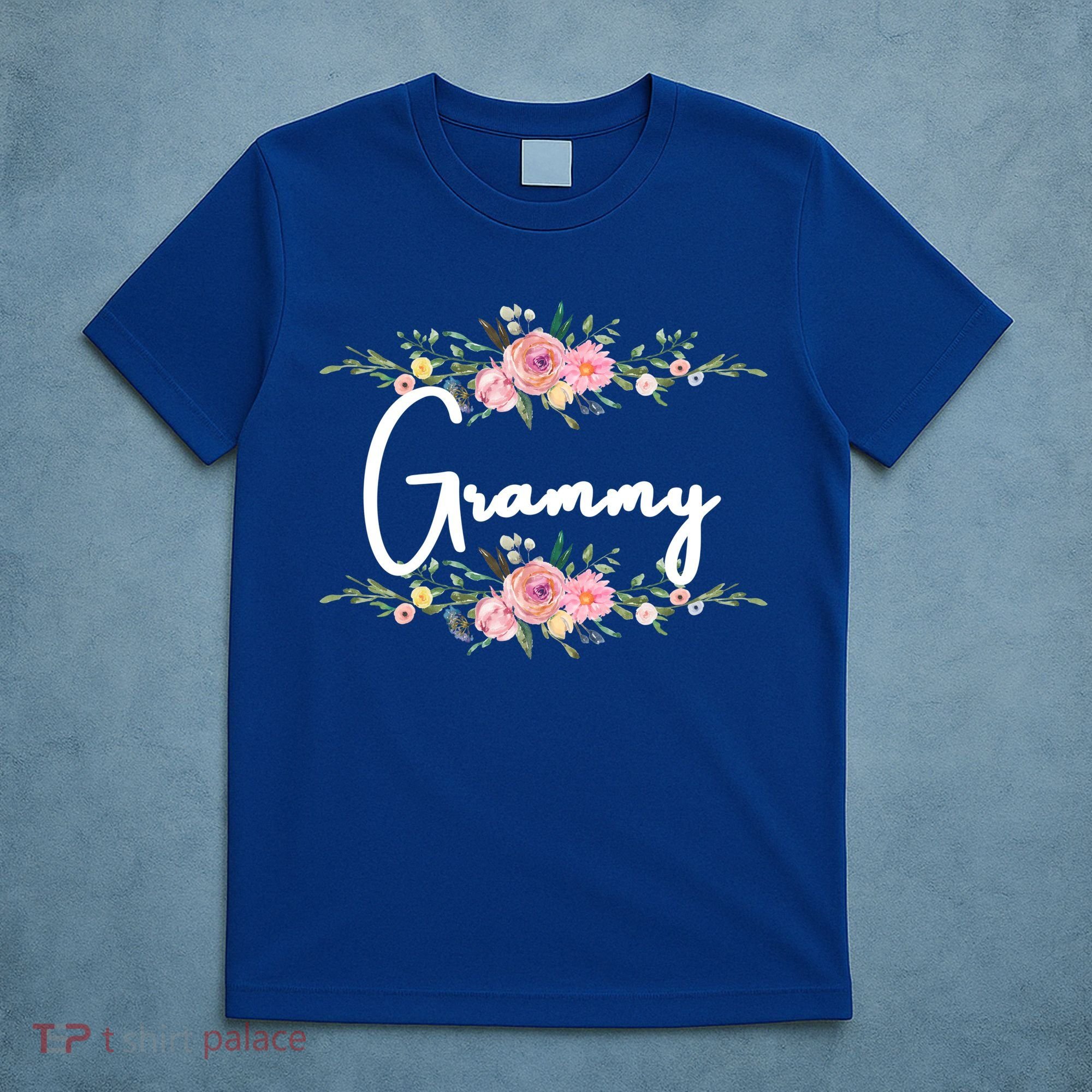 Grandmother Grammy Floral Cute Gift T-Shirt