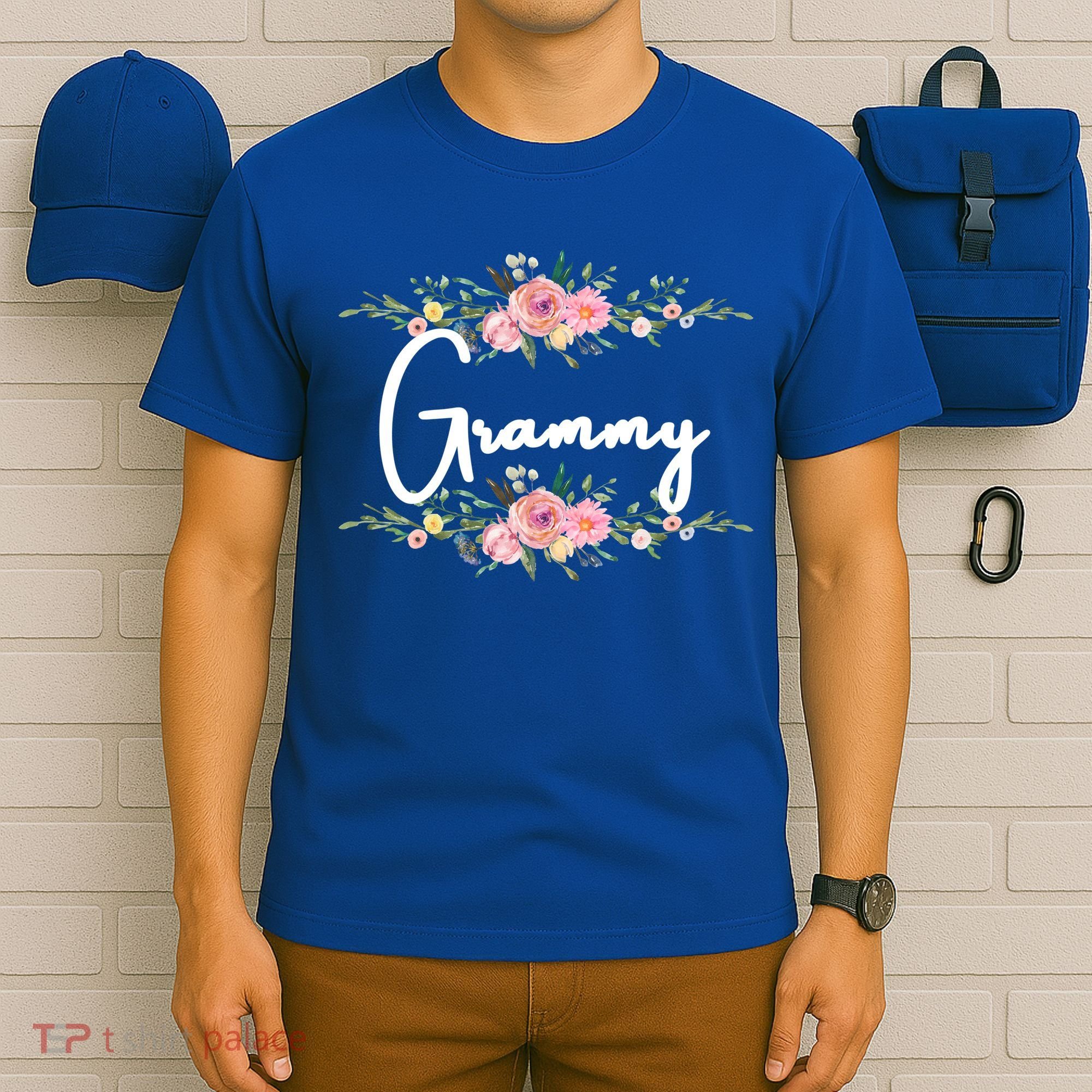 Grandmother Grammy Floral Cute Gift T-Shirt