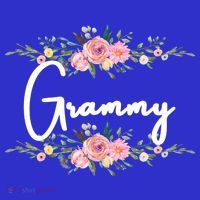 Grandmother Grammy Floral Cute Gift T-Shirt thumb 7