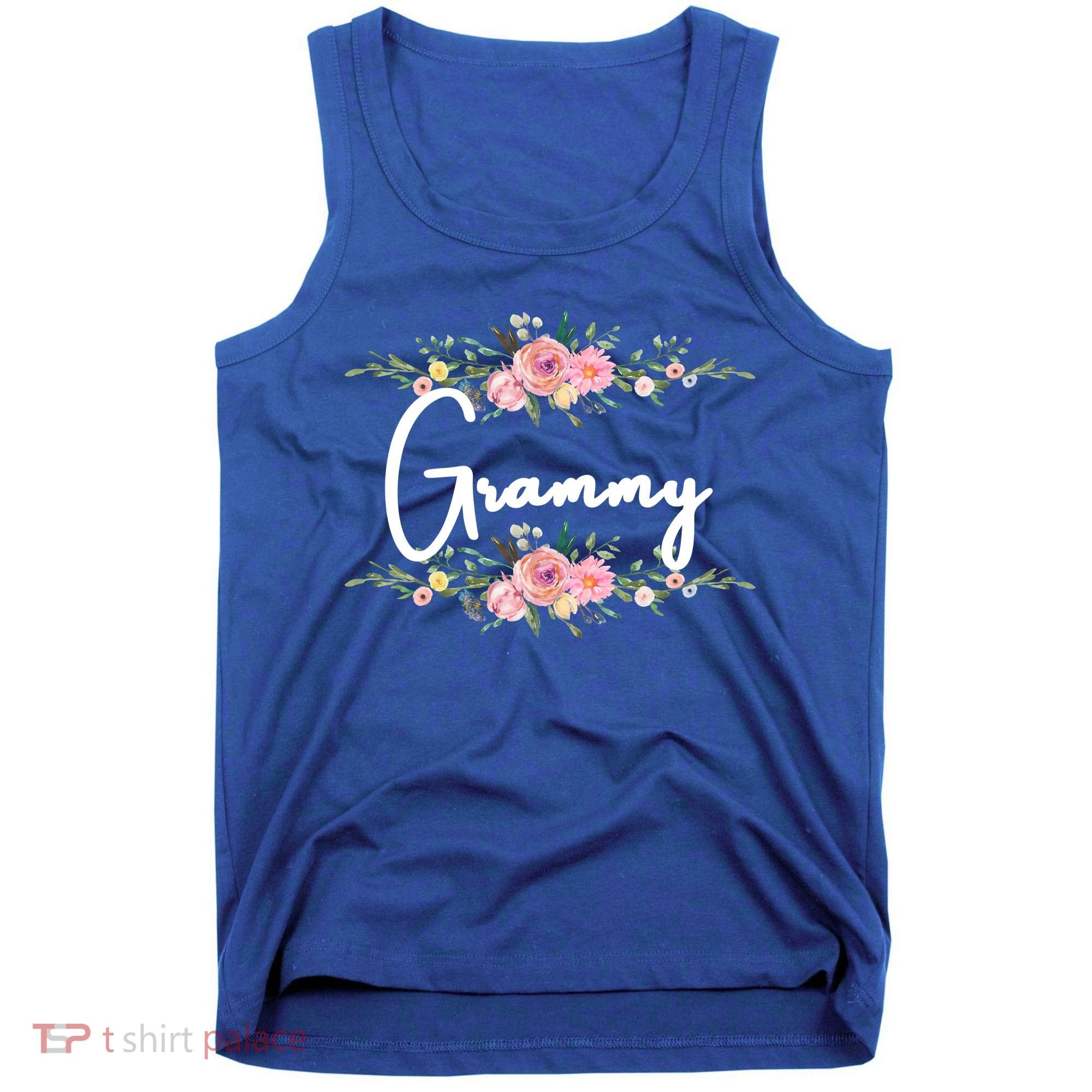 Grandmother Grammy Floral Cute Gift Tank Top