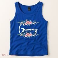 Grandmother Grammy Floral Cute Gift Tank Top thumb 2