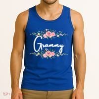 Grandmother Grammy Floral Cute Gift Tank Top thumb 3