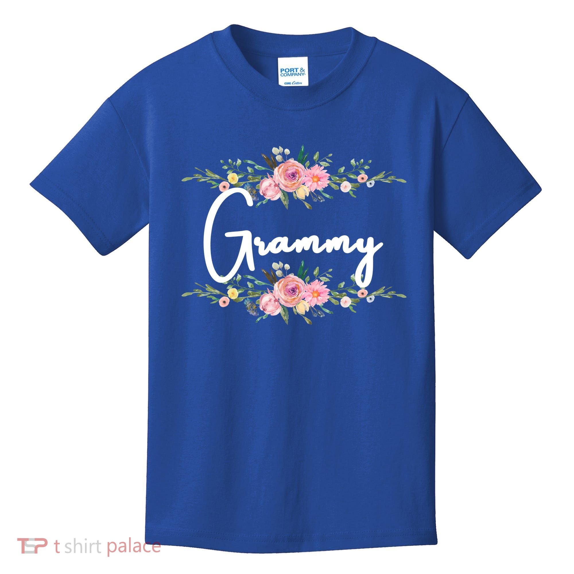 Grandmother Grammy Floral Cute Gift Kids T-Shirt