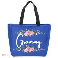 Grandmother Grammy Floral Cute Gift Tote Bag thumb 0