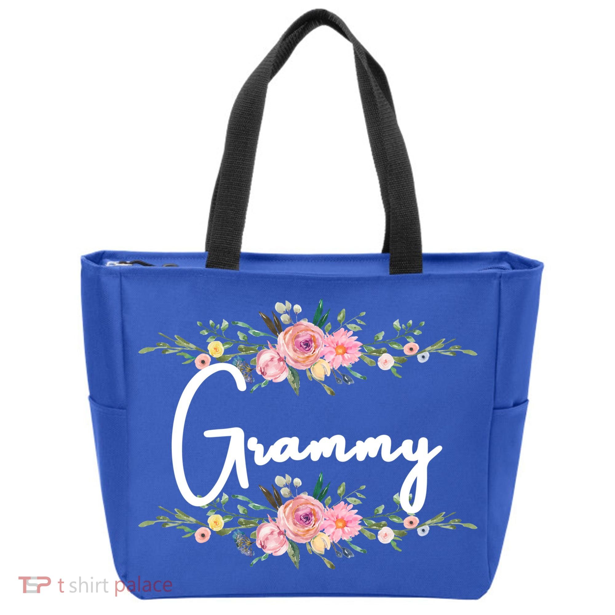 Grandmother Grammy Floral Cute Gift Tote Bag