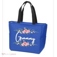 Grandmother Grammy Floral Cute Gift Tote Bag thumb 3
