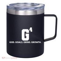 God Goals Grind Growth 12oz Stainless Steel Coffee Mug thumb 0