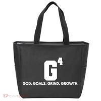 God Goals Grind Growth Tote Bag thumb 0