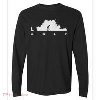 Golfer Golf Comfort Colors Heavyweight Long Sleeve T-Shirt thumb 0
