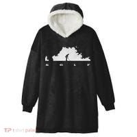 Golfer Golf Hooded Wearable Blanket thumb 0