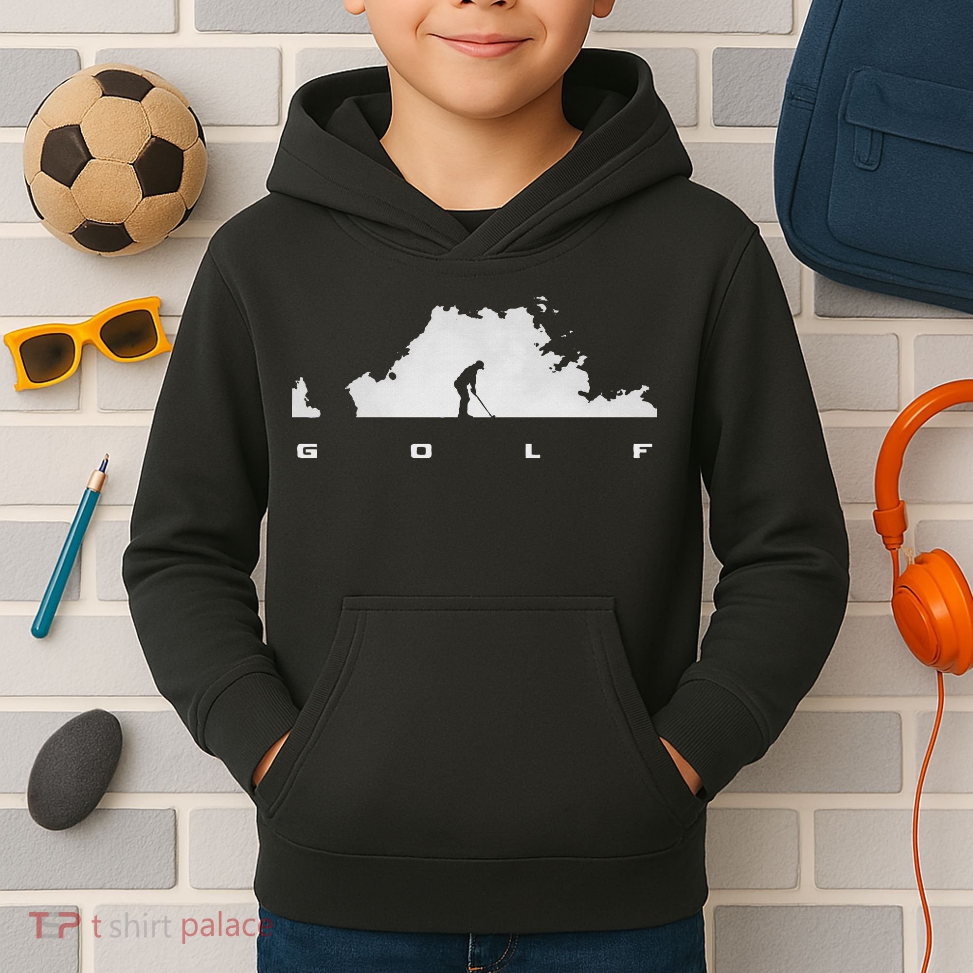 Golfer Golf Kids Hoodie