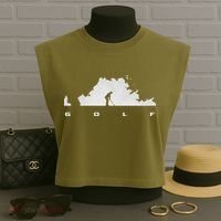 Golfer Golf Garment-Dyed Women's Muscle Tee thumb 3