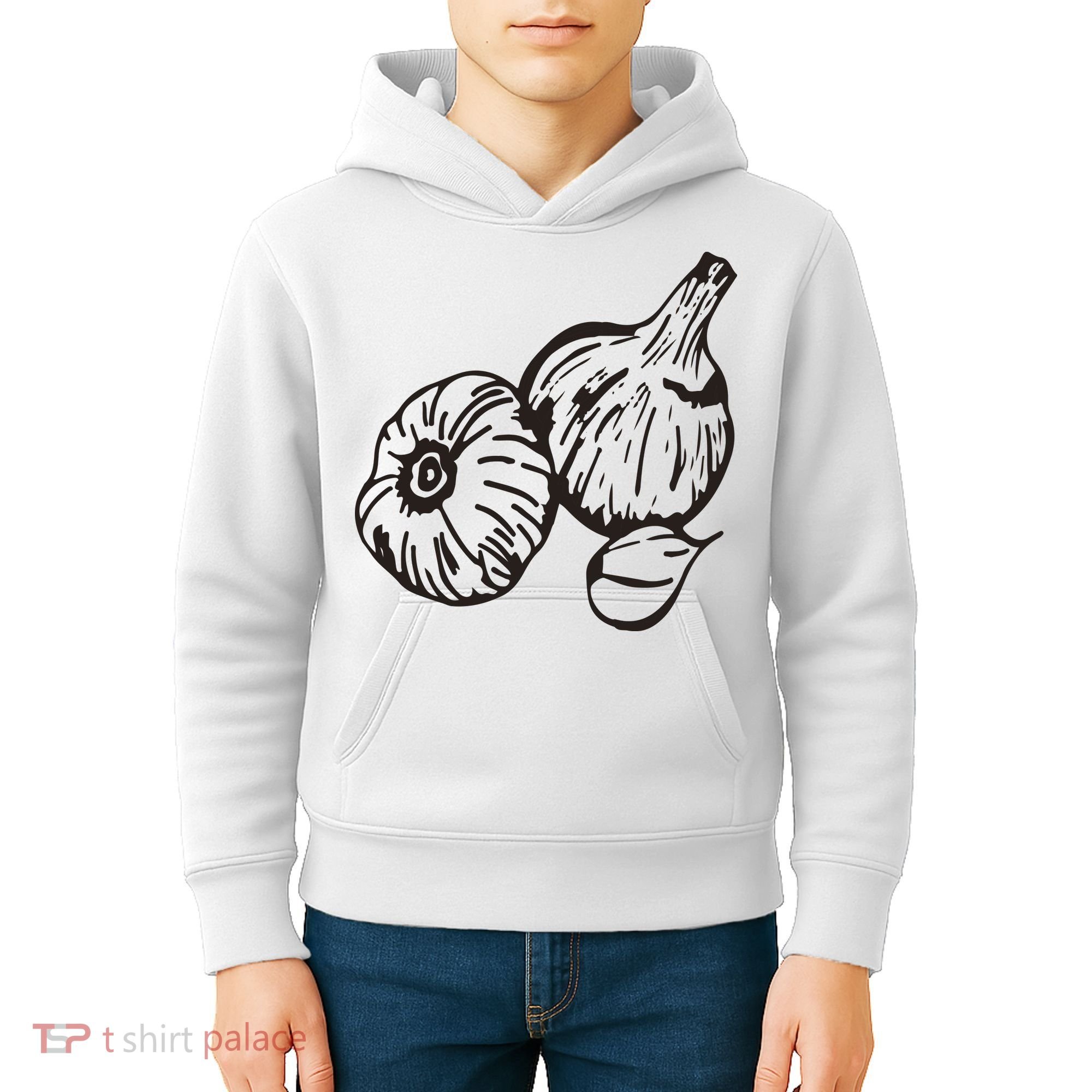 Garlic Garden Gift Kids Hoodie