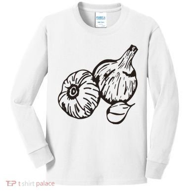 Garlic Garden Gift Kids Long Sleeve Shirt