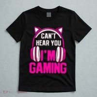 Gamer Girl Gaming I CanT Hear You IM Gaming Video Games T-Shirt thumb 5