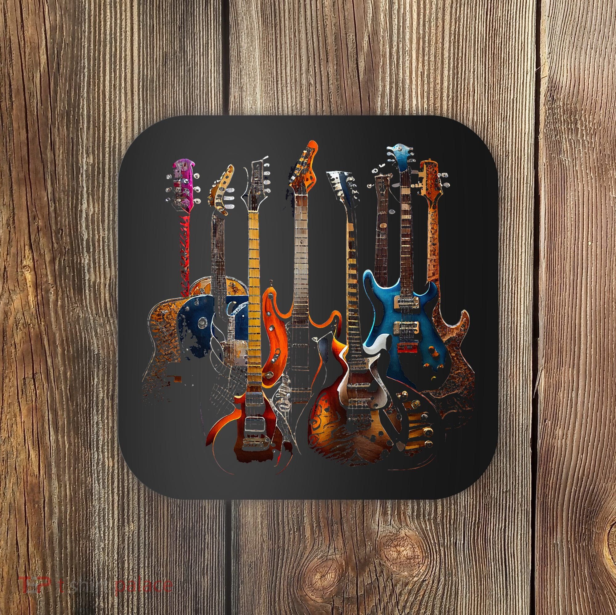 Guitars Guitarists Gift Coaster
