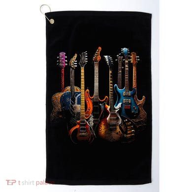 Guitars Guitarists Gift Golf Towel