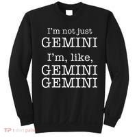 Gemini Gemini Gemini AF Funny Zodiac Birthday Gift Sweatshirt thumb 0