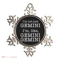 Gemini Gemini Gemini AF Funny Zodiac Birthday Gift Ornament thumb 0