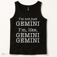 Gemini Gemini Gemini AF Funny Zodiac Birthday Gift Tank Top thumb 2