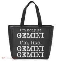 Gemini Gemini Gemini AF Funny Zodiac Birthday Gift Tote Bag thumb 0
