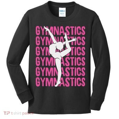 Gymnastics Gymnast Kids Long Sleeve Shirt