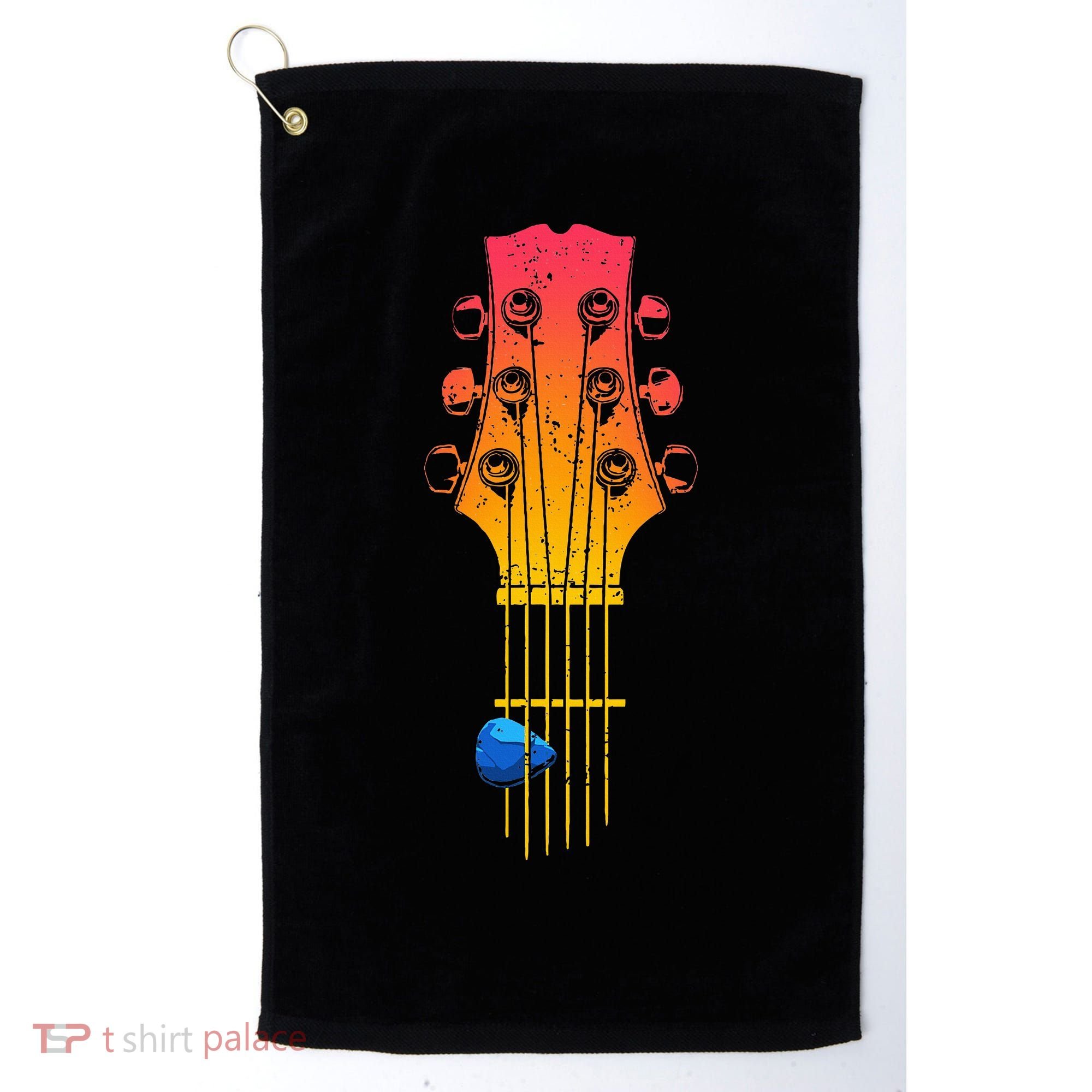 Guitar Guitarist Golf Towel