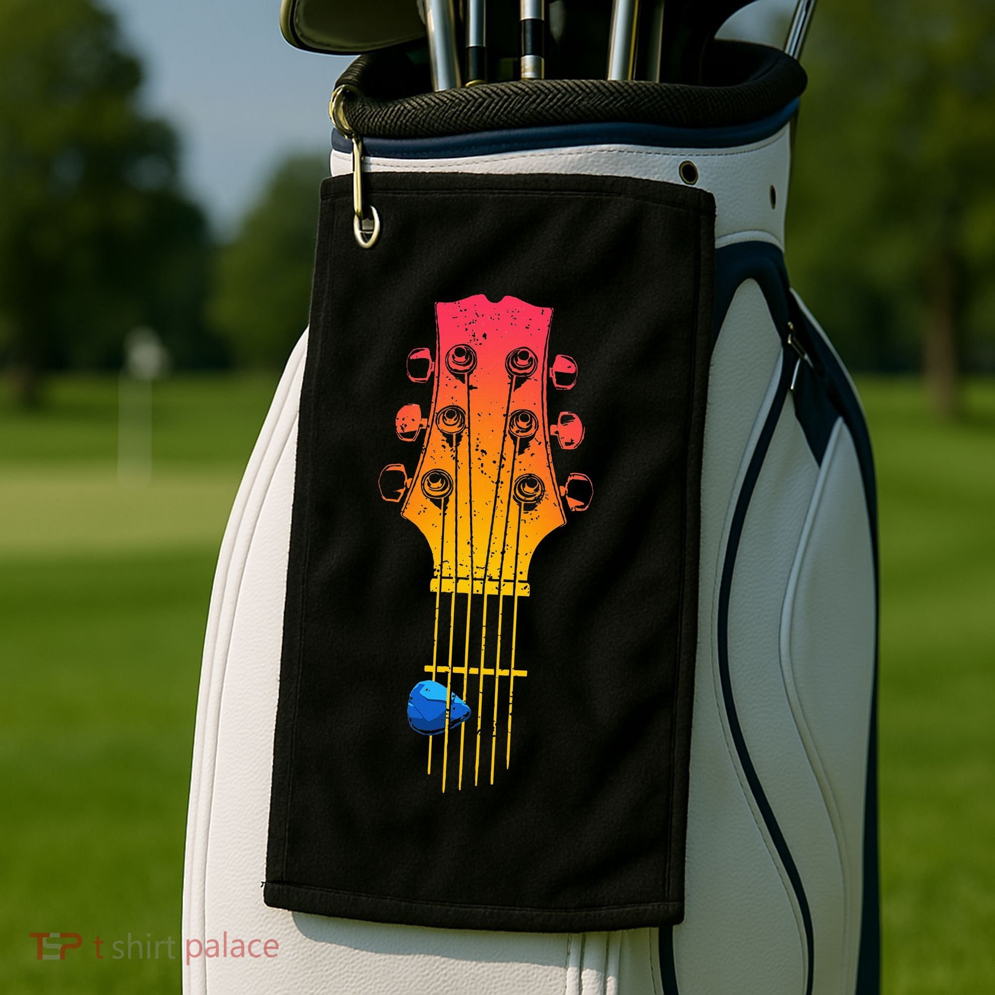 Guitar Guitarist Golf Towel