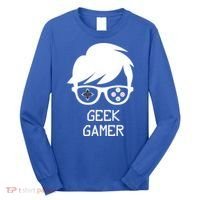Geek Gamer Gaming Gift For Him Long Sleeve Shirt thumb 0
