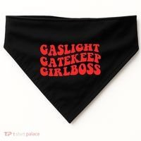 Gaslight Gatekeep Girlboss Apparel USA-Made Doggie Bandana thumb 0