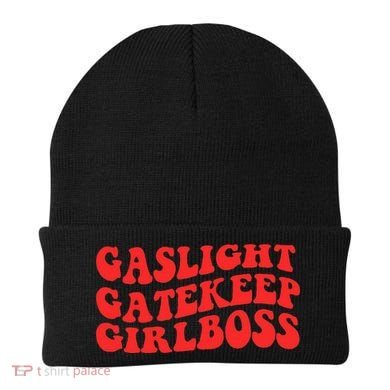 Gaslight Gatekeep Girlboss Apparel Beanie