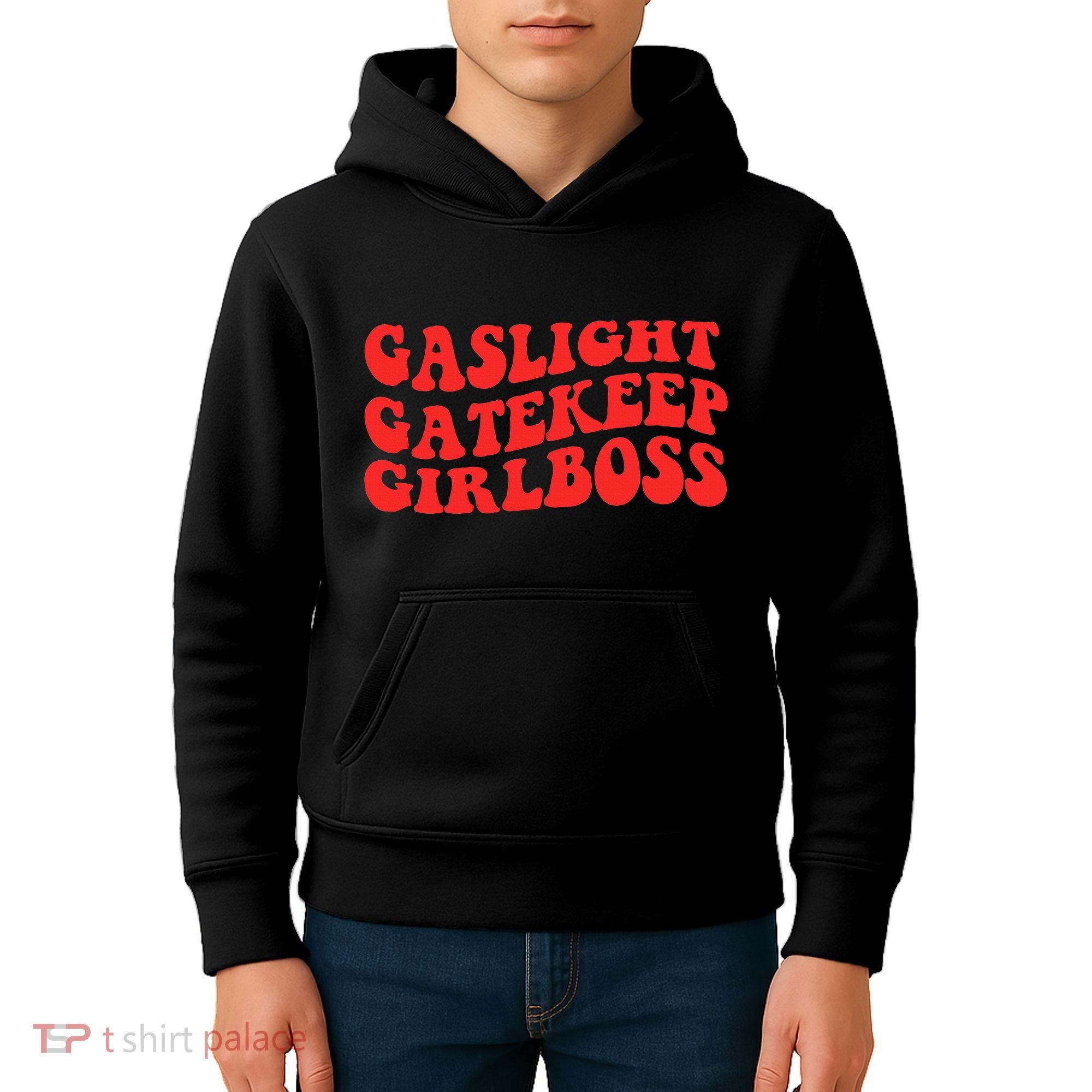 Gaslight Gatekeep Girlboss Apparel Kids Hoodie