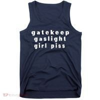 Gatekeep Gaslight Girl Piss Tank Top thumb 0
