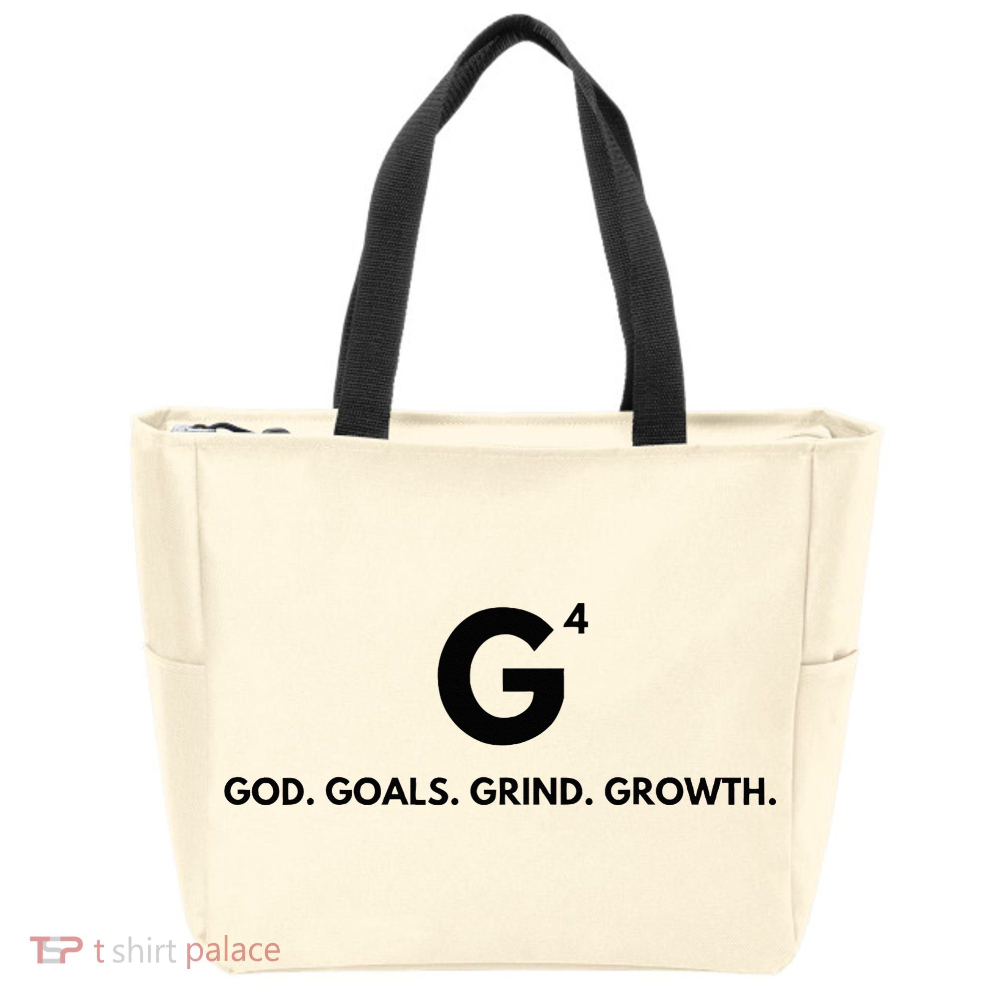 G4 God. Goals. Grind. Growth. Tote Bag