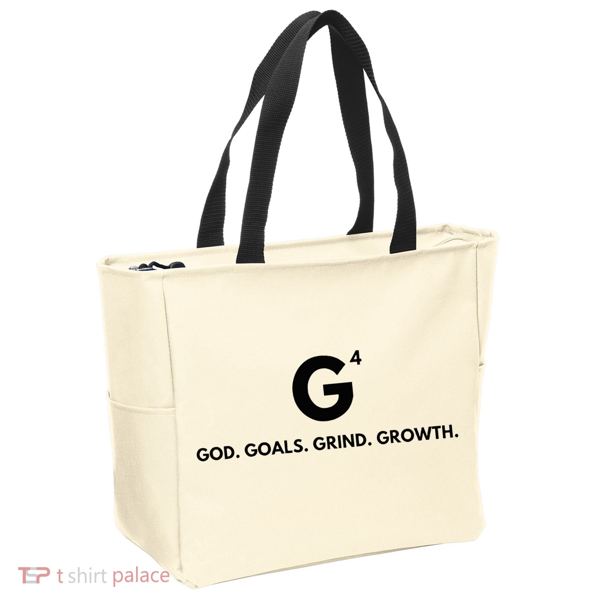 G4 God. Goals. Grind. Growth. Tote Bag