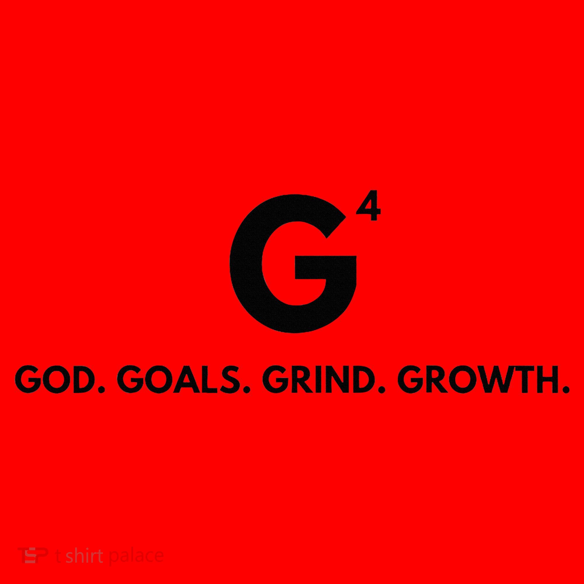 G4 God. Goals. Grind. Growth. Santa Hat