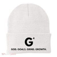 G4 God. Goals. Grind. Growth. Beanie thumb 0