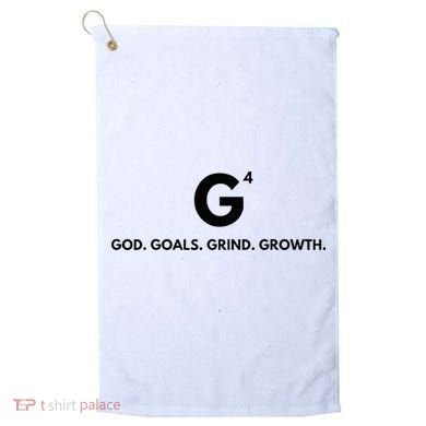 G4 God. Goals. Grind. Growth. Golf Towel
